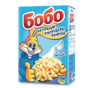 Кукурудзяні чіпси BoBo зі смаком молока 140г
