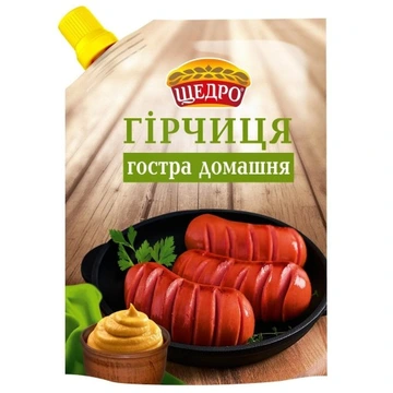 Щедро гостра гірчиця 120 гр