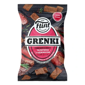 Grzanki Flint żytnio-pszenne o smaku boczku z chrzanem 70 g