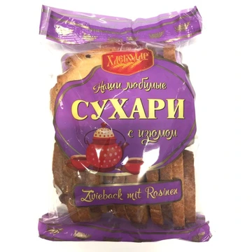 Хлібодарські сухарі з родзинками 300г