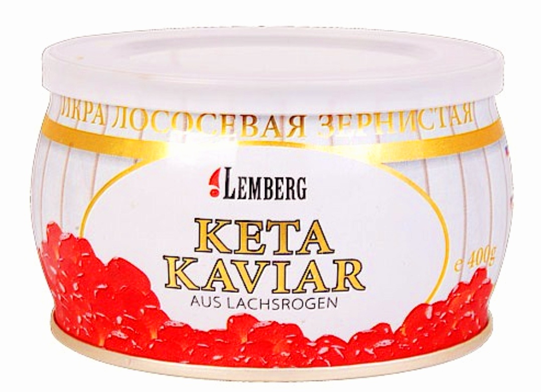 Kawior czerwony lososiowy KETA 400g Lemberg
