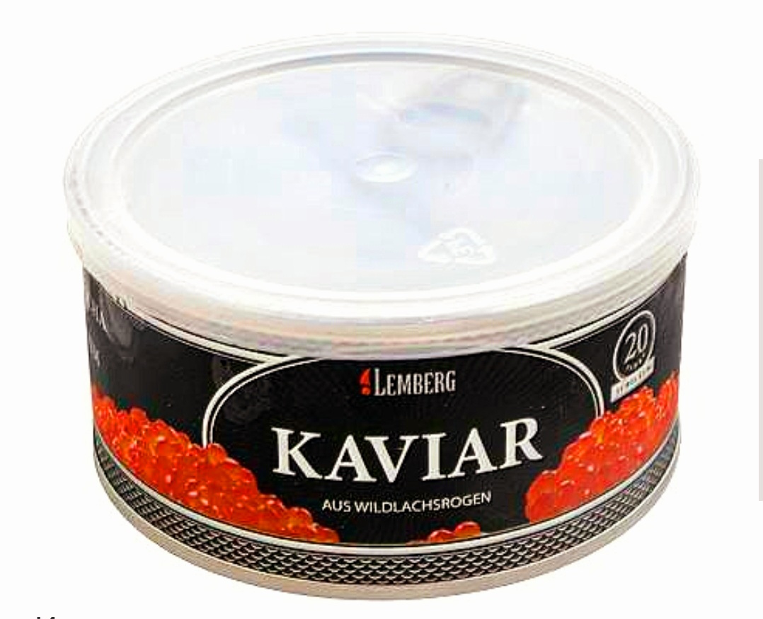 Kawior czerwony lososiowy prawdziwy 300g Lemberg